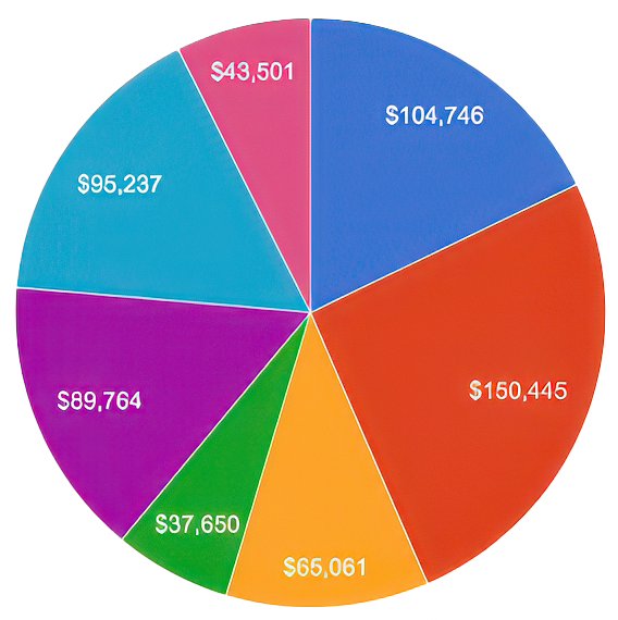 WeHelpNepal funds allocation chart